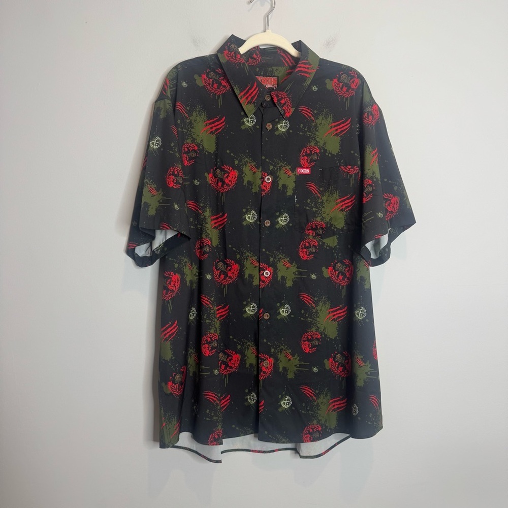Dixxon Flannel Co The Nightmare Shirt Mens 2XL Freddie Kruger Graphic Halloween